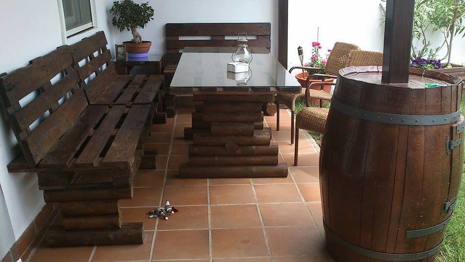 Muebles hechos de palets: muebles hechos con palets.