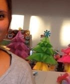 arbol de navidad origami