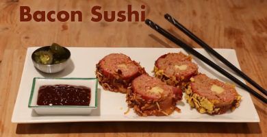 bacon sushi