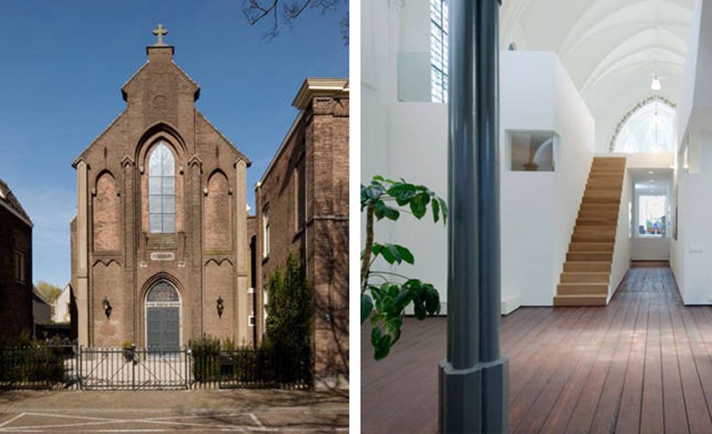Reforman el interior de una antigua iglesia y la convierten en una