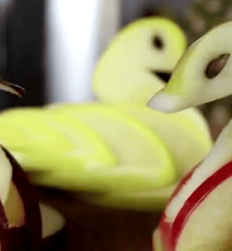 manzana cisnes destacada