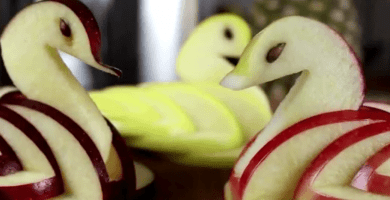 manzana cisnes destacada