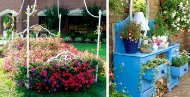 muebles jardin reciclados