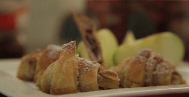 pastel manzana destacada