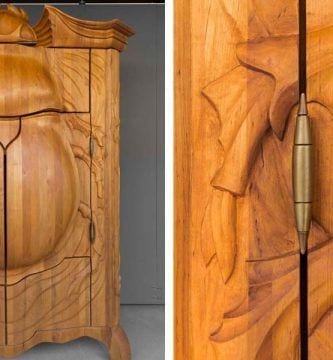 armario madera destacada