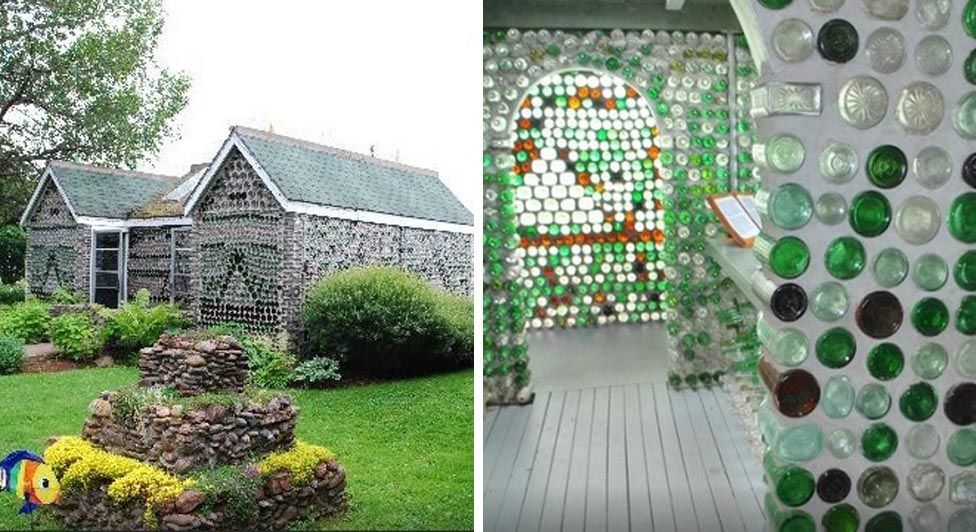 El hombre que coleccionó botellas de vidrio hasta poder construirse una casa  con ellas ? | Casas Increíbles