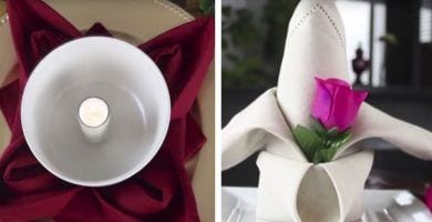 aprende a doblar servilletas