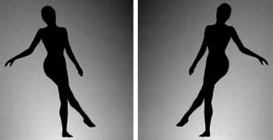 ilusion optica bailarina destacada