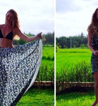 vestido pareo sencillo