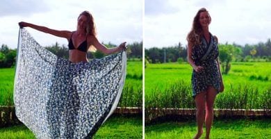 vestido pareo sencillo