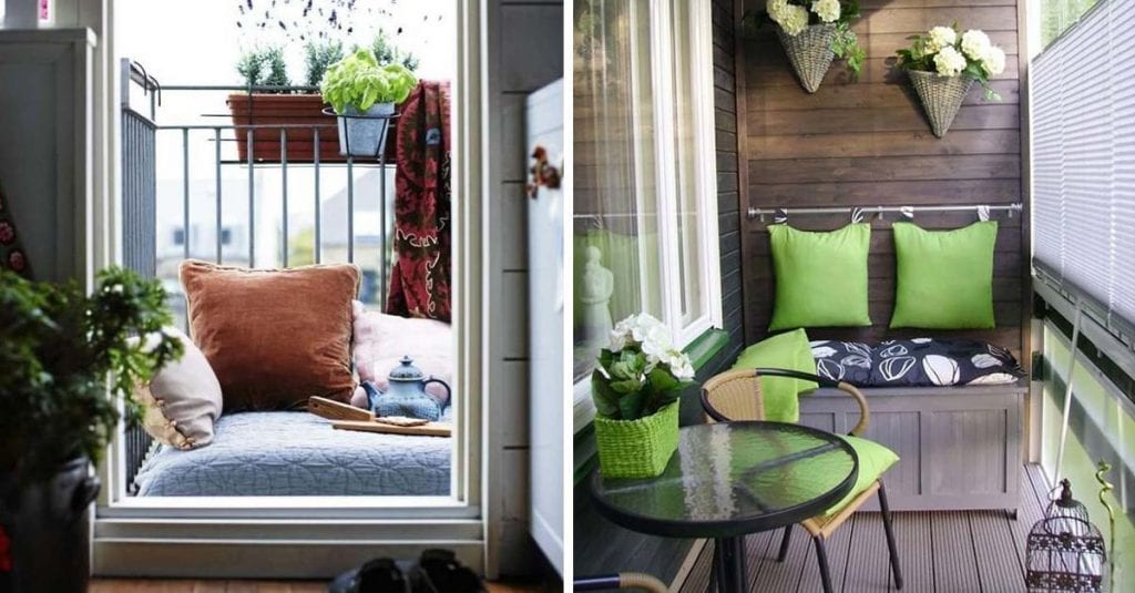 14 fantástica ideas para saber aprovechar los balcones pequeños 🏰