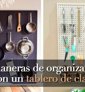 Organizacion pegboard destacada