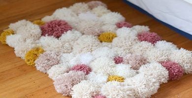 alfombra pompon