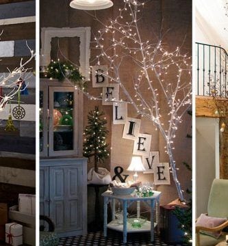 arbol navidad ramas secas destacada