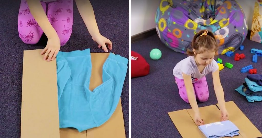 Haz tu propio doblador de camisas para que hasta los más pequeños doblen la  ropa perfectamente ? | Casas Increíbles
