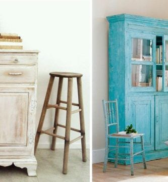 efecto envejecido muebles