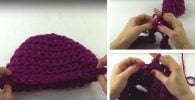 tejer gorro con las manos