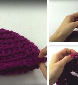 tejer gorro con las manos