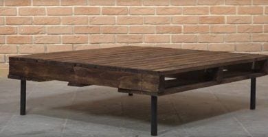 mesa de centro con pales