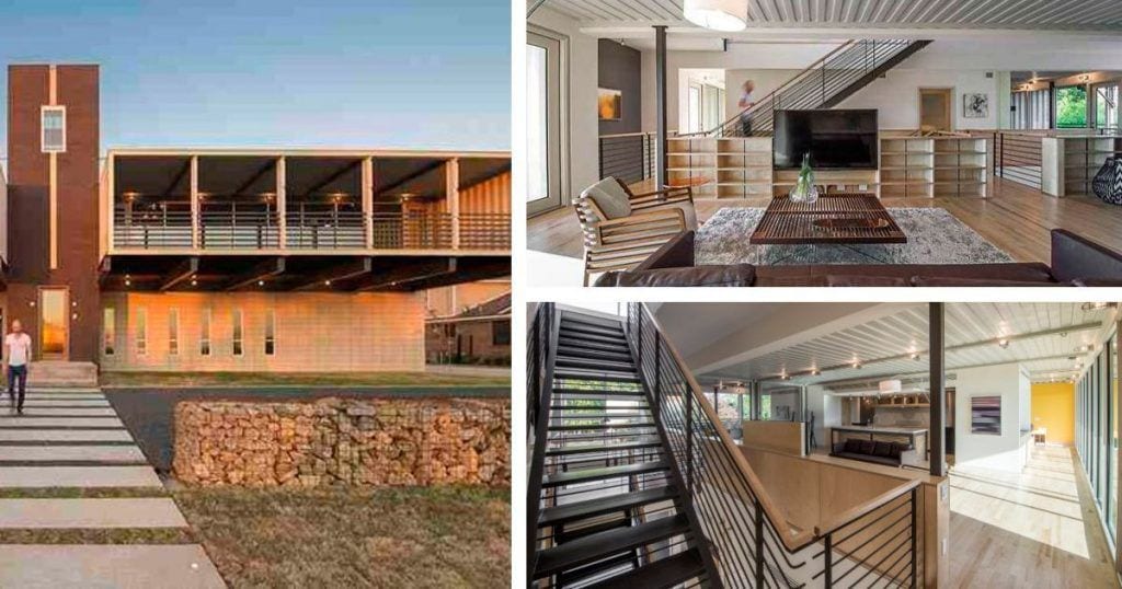 mansion hecha con contenedores destacada