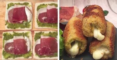 rollitos pan de molde