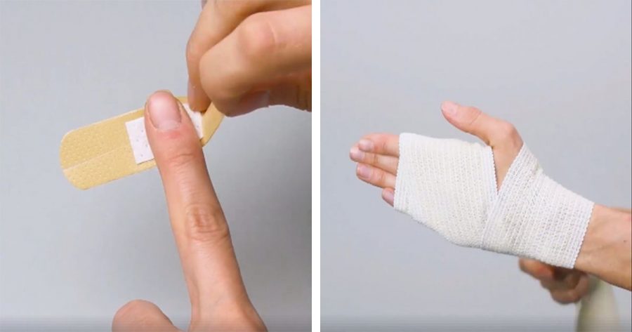 ¿Conoces la manera correcta de colocar vendajes en el cuerpo? ¡Estos 6 trucos te interesan!