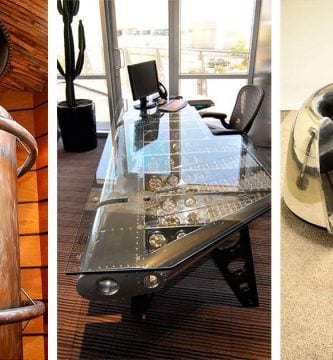 muebles piezas avion