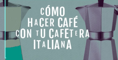 cafe con cafetera italiana