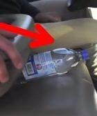 botella agua coche