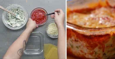 lasagna caseras microondas