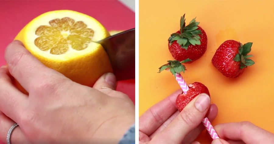 21 trucos geniales para cortar y pelar frutas y verduras