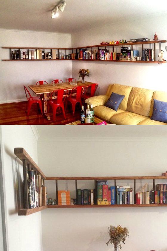 15 buenas ideas para hacer unas estanterías en casa 03