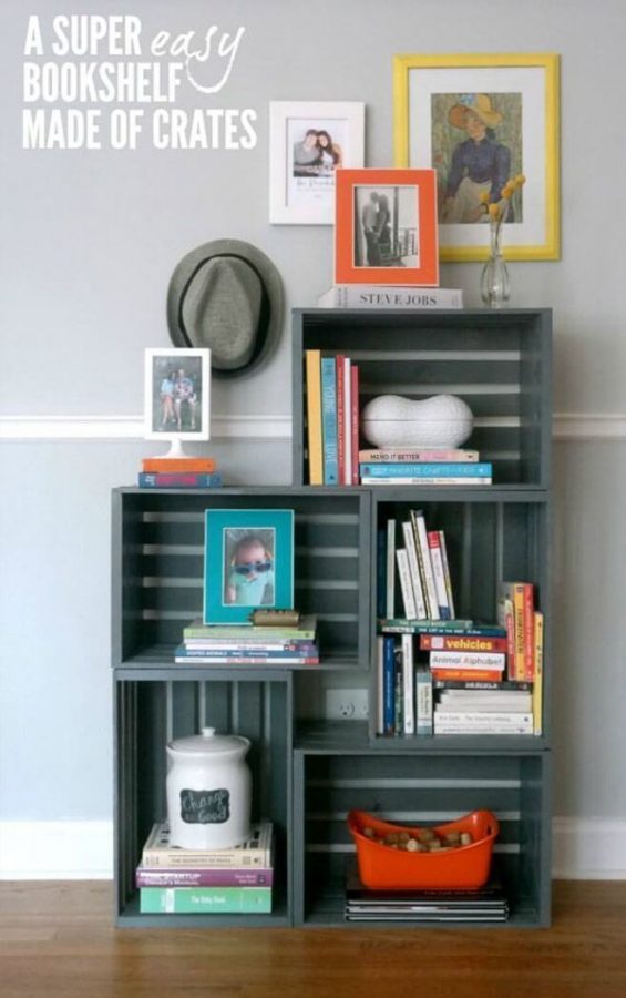 15 buenas ideas para hacer unas estanterías en casa 14