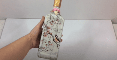 decorar botella vidrio