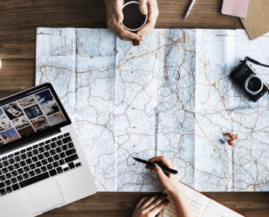 dispositivos en el viaje
