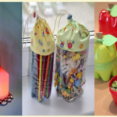 decorar con botellas de plastico 1
