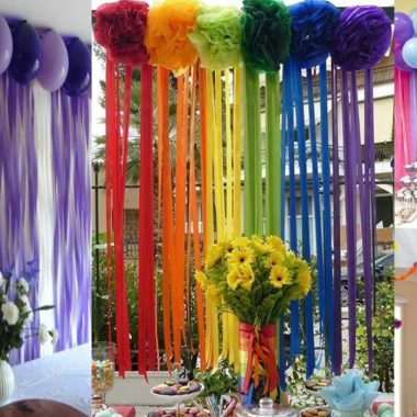 decorar con papel crepe 1