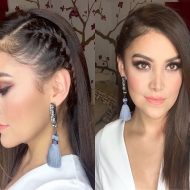 peinados con trenzas de lado faciles 1