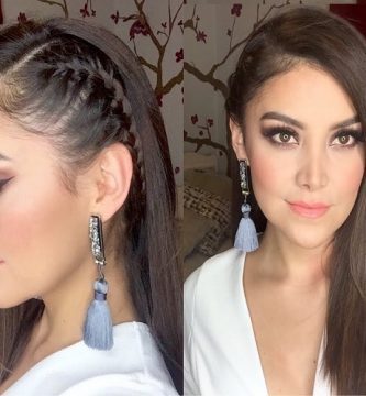 peinados con trenzas de lado faciles 1