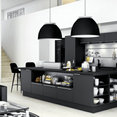 accesorios negros cocina